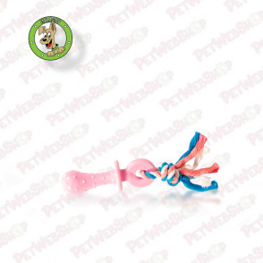 igracke za pse Duvo+ Puppy tpr teether with cotton rope - igračka za štence - 18cm