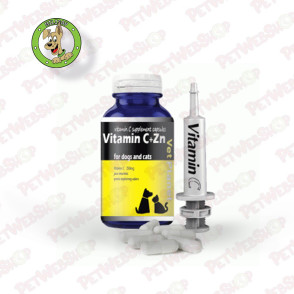 VetPlanet Pharm Vitamin C + Zn 250mg - dodatak ishrani pasa - 70 kapsula Dodaci ishrani