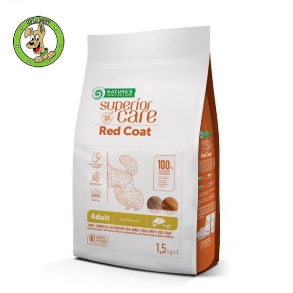 Nature's Protection Red Coat Small Adult Salmon - hrana za odrasle pse malih rasa riđe i smeđe boje dlake - 1,5kg