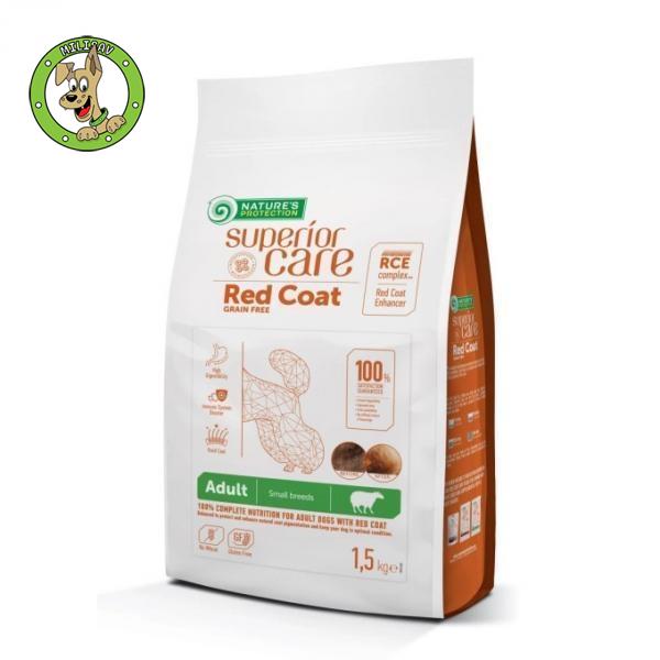 Nature's Protection Red Coat Grain Free Small Adult Lamb - hrana za psie riđe dlake malih rasa - 1,5kg