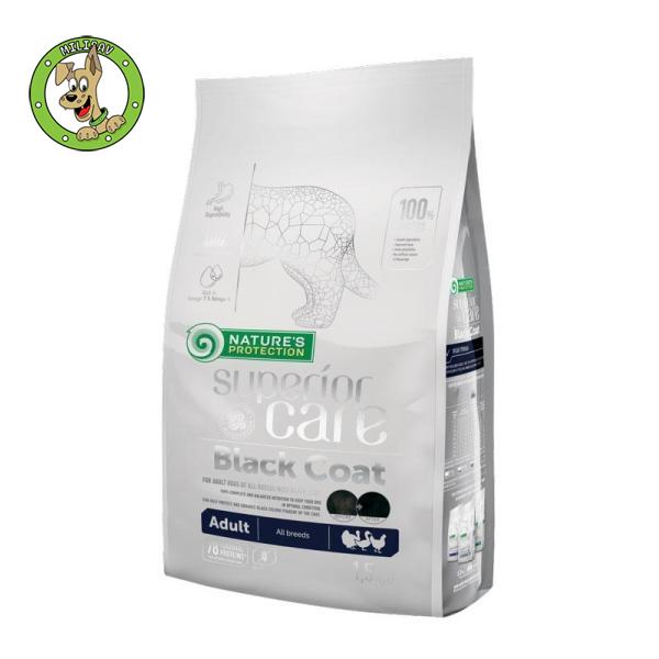 Nature's Protection Black Coat Poultry Adult All Breed - hrana za odrasle pse svih rasa tamne boje dlake - 1,5kg