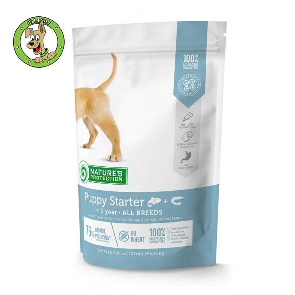Nature's Protection Puppy Starter Grain Free- Salmon With Kril - startna hrana za štence od 4-te nedelje života - 500g