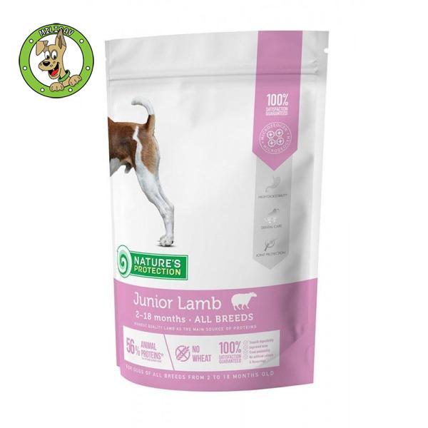 Nature's Protection Junior Lamb All Breed Dog - hrana za štence svih rasa - 500g