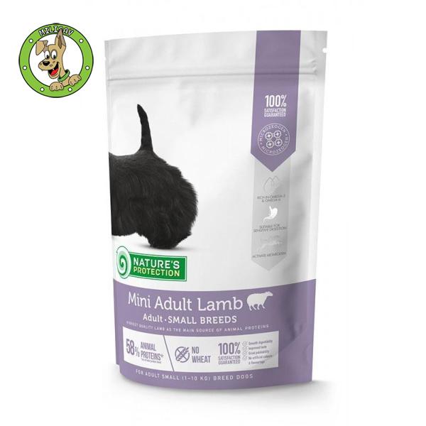 Nature's Protection Mini Adult Lamb - hrana za odrasle pse malih rasa - 500g