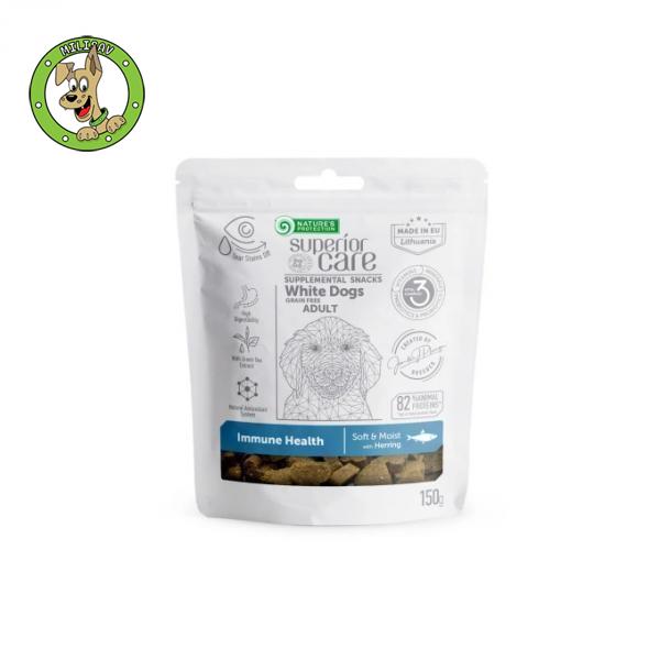 Nature's Protection Immune Health With Herring - poslastice za odrasle pse svih rasa bele boje dlake - 150g