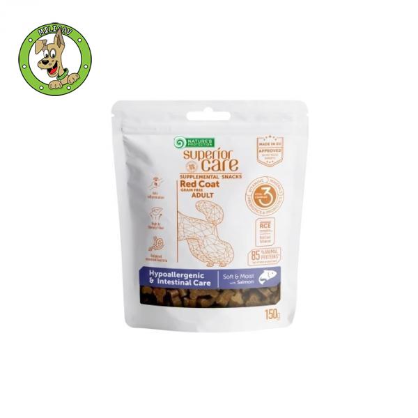 Nature's Protection Hypoalllergenic & Intestinal Red Coat - Adult All Breed - poslastice za odrasle pse svih rasa riđe boje dlake- 150g