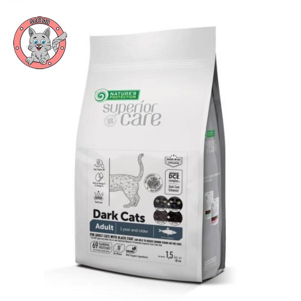 Nature's Protection Dark Cat - hrana za odrasle mačke tamne boje dlake - 1,5kg