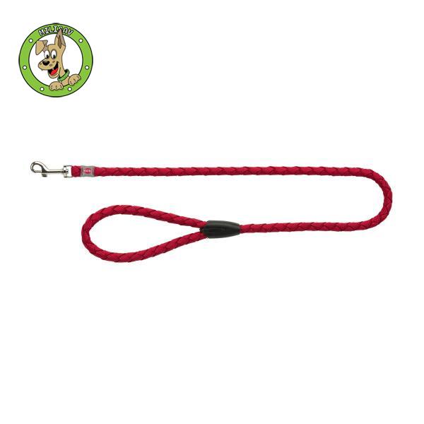 Cavo povodac za pse – S–M, 1,00 m/ø 12 mm, crvena boja