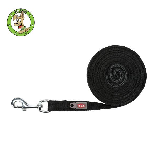 Tracking Lead povodac za obuku – M, 5 m/20 mm, crna boja