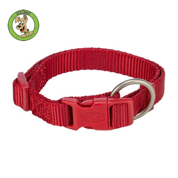 Premium podesiva ogrlica za pse – S–M, 30–45 cm/15 mm, crvena boja