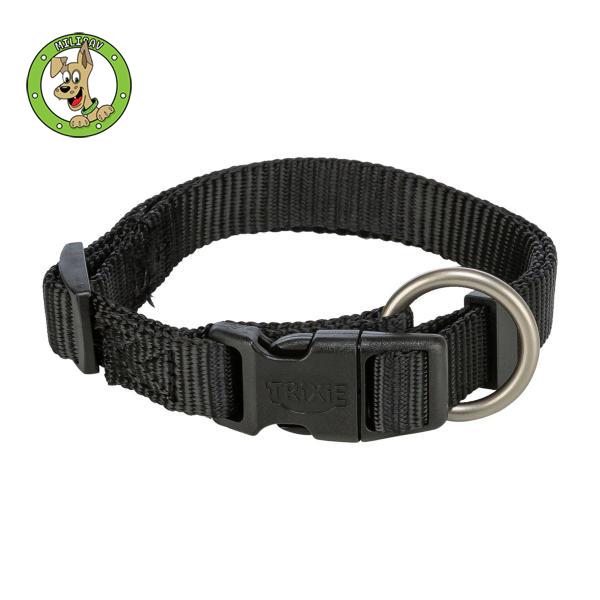 Premium podesiva ogrlica za pse – M–L, 35–55 cm/20 mm, crna boja