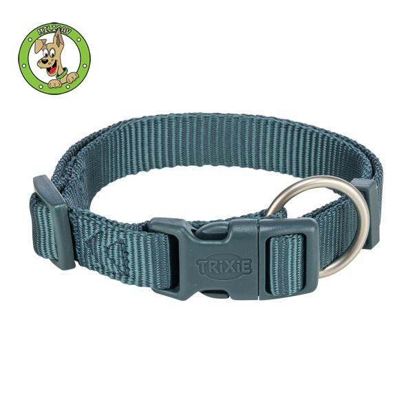 Premium podesiva ogrlica za pse – L–XL, 40–65 cm/25 mm, petrol boja