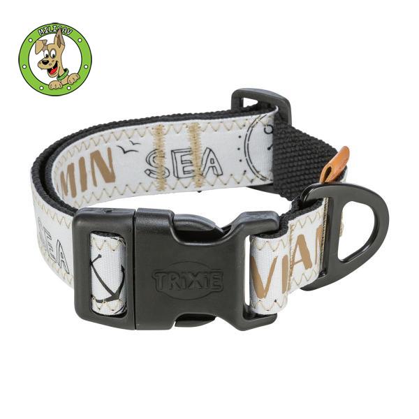 BE NORDIC široka ogrlica za pse – S–M, 32–45 cm/30 mm, crna boja