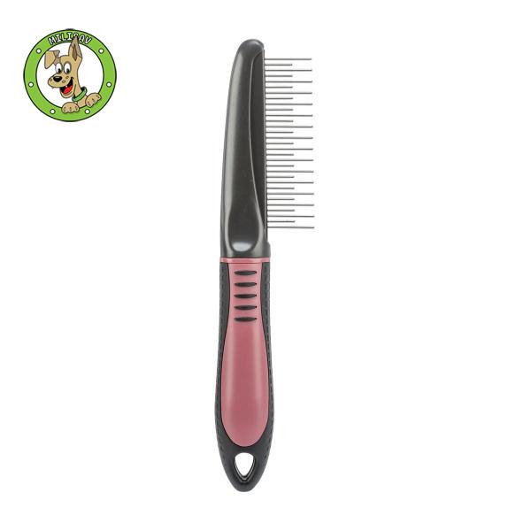 Kombinovani češalj za raščešljavanje – 22 cm, tamnosiva/staroroze boja