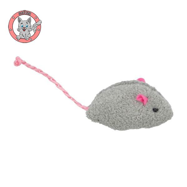 Plišani miš sa mačjom travom – 5 cm
