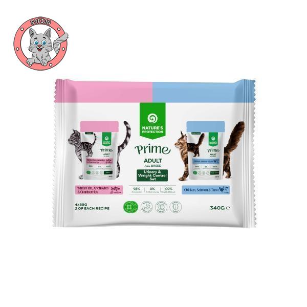Nature's Protection Adult Multifunctions Flowpack 4x85g - hrana za odrasle mačke - 340g