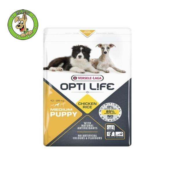 Opti Life Puppy Medium - hrana za štence srednjih rasa - 12,5kg
