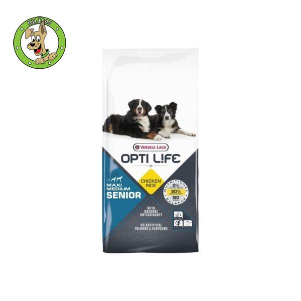 Opti Life Senior Medium&Maxi - hrana za starije pse srednjih i velikoh rasa - 12,5kg
