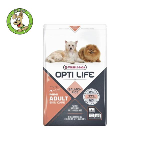 Opti Life Adult Skin Care Mini - hrana za odrasle pse malih rasa sa osetljivom kožom - 2,5kg