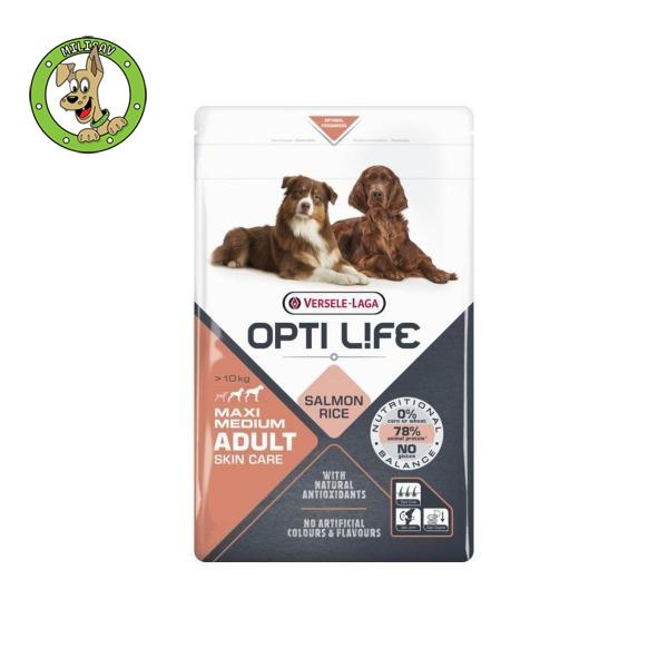 Opti Life Adult Skin Care Medium&Maxi - hrana za odrasle pse srednjih i velikih rasa osetljive kože - 2,5kg