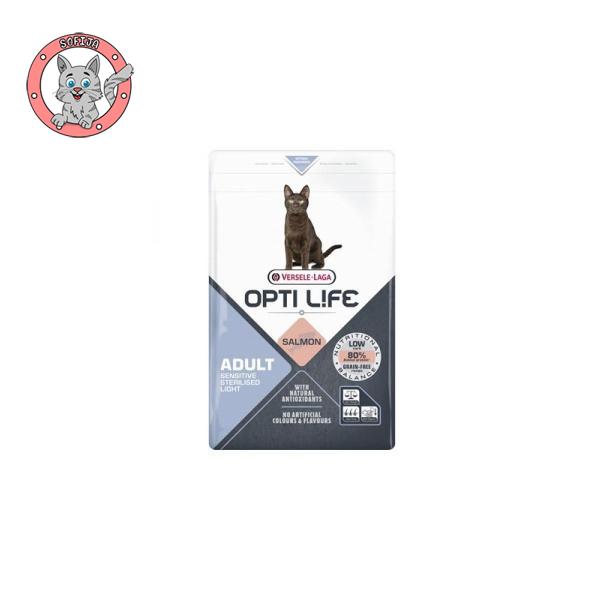 Opti Life Cat Sensitive Sterilsed Light - hrana za odrasle sterilisane mačke osetljivog stomaka - 1kg