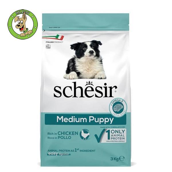Schesir Dry Dog Medium Puppy - hrana za štence srednjih rasa - 3kg