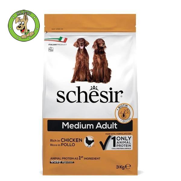 Schesir Dry Dog Medium Piletina - hrana za odrasle pse srednjih rasa - 3kg