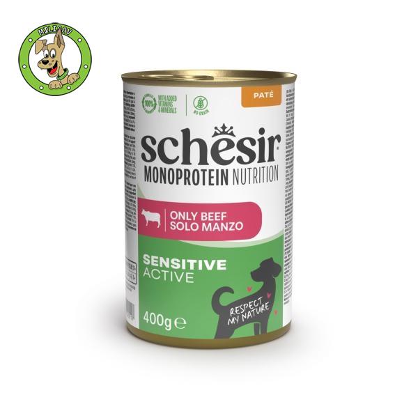 Schesir Monoprotein Active Dog Beef - hrana za odrasle aktivne pse - 400g
