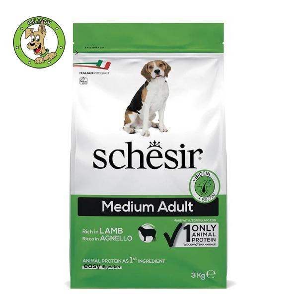 Schesir Dry Medium Jagnjetina - hrana za odrasle pse srednjih rasa - 3kg