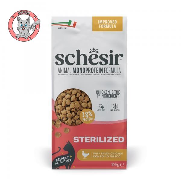 Schesir Dry Sterilized And Light - Chicken - hrana za odrasle sterilisane mačke - 10kg