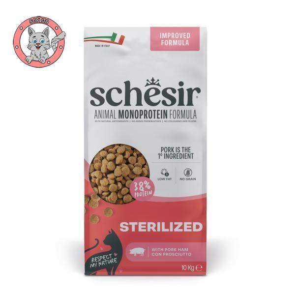 Schesir Dry Sterilized And Light - Ham - hrana za odrasle sterilisane mačke - 10kg