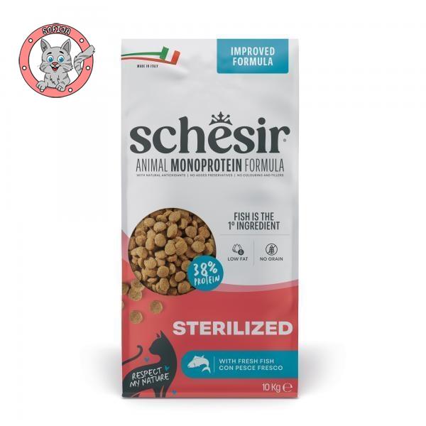 Schesir Dry Sterilized And Light - Fish - hrana za odrasle sterilisane mačke - 10kg