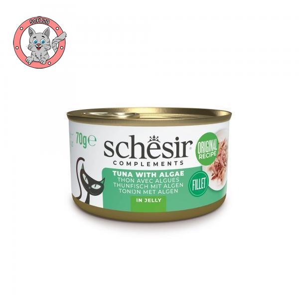 Schesir Cat Tuna sa Algama u želeu - dopunska hrana za odrasle mačke - 70g