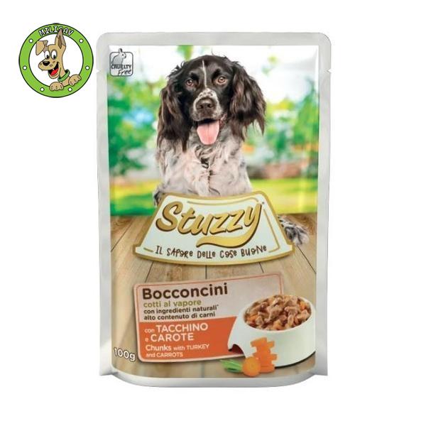 Stuzzy Chunks preliv - komadići ćuretine sa šargarepom - hrana za odrasle pse - 100g
