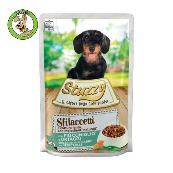 Stuzzy Shreds - tračice zečetine sa povrćem - hrana za odrasle pse - 100g 