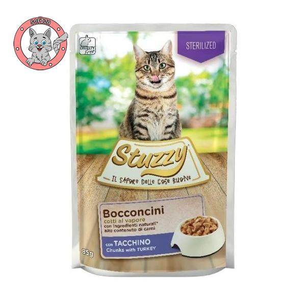 Stuzzy Cat - komadići ćuretine - hrana za odrasle sterilisane mačke - 85g