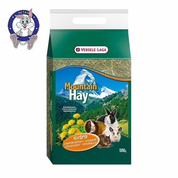 Versele Laga Mountin Hay Dandelion - planinsko seno sa maslačkom za male životinje - 500g
