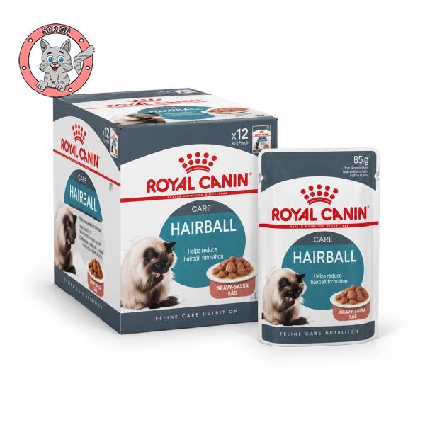 Royal Canin Hairball Care - vlažna hrana za odrasle mačke u sosu -12x85g