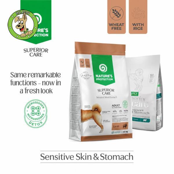 Nature's Protection Sensitive Skin And Stomach Lamb Adult All Breed - hrana za odrasle pse svih rasa osetljive kože i stomaka - 1,5kg