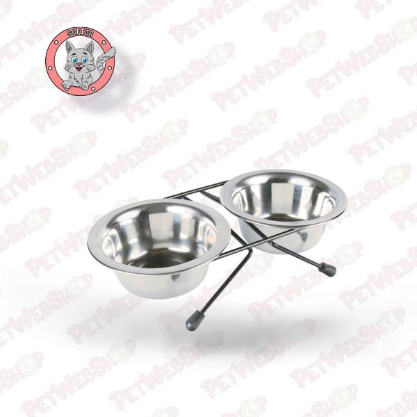 trixie-dupla-posuda-za-hranu-i-vodu-od-nerdajuceg-celika-na-metalnom-postolju-za-macke-202-lo11cm24614-cm